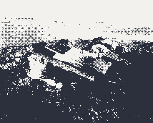 Apollo Guidance Computer, dithered halftone